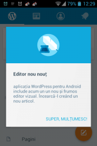 Wordpress 5.4 pentru Android